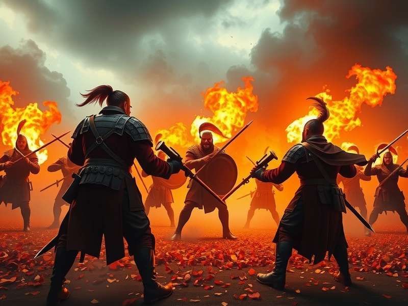 Fire War Front intense battle scene